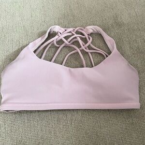 Lulu free to be wild sports bra -peony